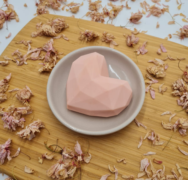 Savon Cœur Origami rose